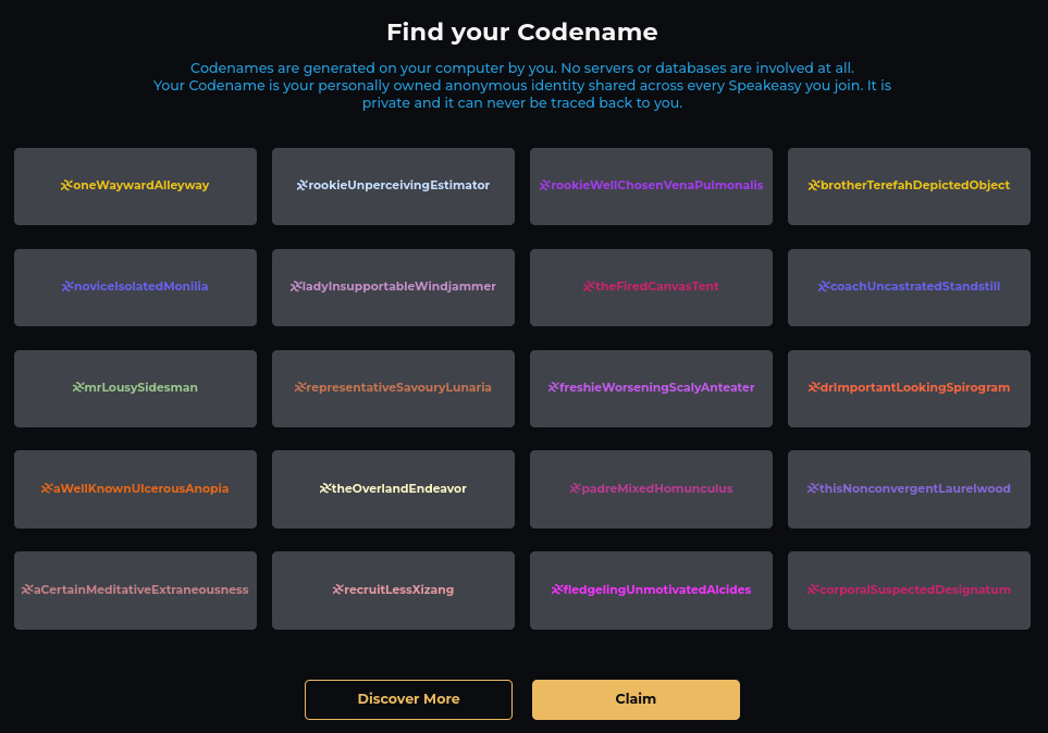 Pick a codename